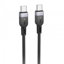 Дата кабель Hoco X109 Energy silicone Type-C to Type-C 60W (2m)  Black - 00000081687_1