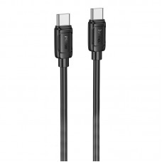 Дата кабель Hoco X115 Surpass Type-C to Type-C 60W (1m)  Black - 00000078741_1