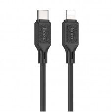 Дата кабель Hoco X90 Cool silicone Type-C to Lightning 20W (1m)  Black - 00000071110_1