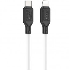 Дата кабель Hoco X90 Cool silicone Type-C to Lightning 20W (1m)  White - 00000071110_2