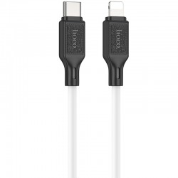 Дата кабель Hoco X90 Cool silicone Type-C to Lightning 20W (1m)  White - 00000071110_2