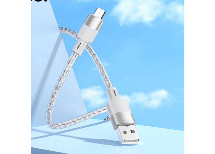 Дата кабель Hoco X99 Crystal Junction USB to MicroUSB (1m)