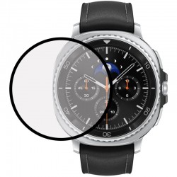 Полімерна плівка 3D (full glue) (тех.пак) для Samsung Galaxy Watch 8 Classic 46mm  Чорний - 00000080585_1