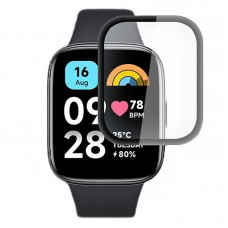 Полімерна плівка 3D (full glue) (тех.пак) для Xiaomi Redmi Watch 3 Active  Чорний - 00000065438_1