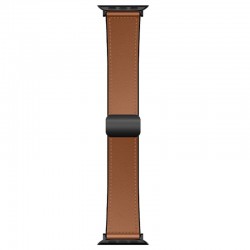Ремінець Hoco WA34 Basic magnetic buckle silicone leather strap для Apple watch 38/40/41/42mm  Brown - 00000080246_2