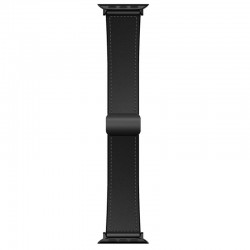 Ремінець Hoco WA34 Basic magnetic buckle silicone leather strap для Apple watch 38/40/41/42mm  Black - 00000080246_1
