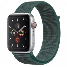 Ремінець Nylon для Apple Watch 38/40/41/42mm(ser.10)  Зелений / Pine green - 00000039057_12