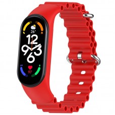 Ремінець Ocean Band для Xiaomi Mi Band 3/4/5/6/7  Червоний / Red - 00000064769_3