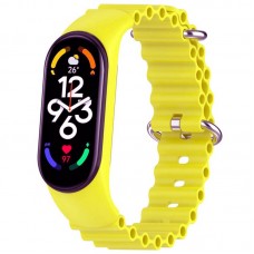 Ремінець Ocean Band для Xiaomi Mi Band 3/4/5/6/7  Жовтий / Flash - 00000064769_5