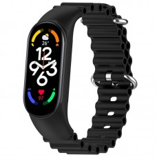 Ремінець Ocean Band для Xiaomi Mi Band 3/4/5/6/7  Чорний / Black - 00000064769_2