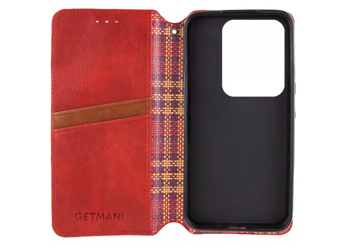 Шкіряний чохол-книжка GETMAN Cubic (PU) для Motorola Edge 50 Fusion