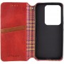 Шкіряний чохол-книжка GETMAN Cubic (PU) для Motorola Edge 50 Fusion