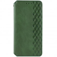 Шкіряний чохол-книжка GETMAN Cubic (PU) для Motorola Moto G86 5G  Зелений - 00000082629_1