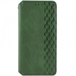 Шкіряний чохол-книжка GETMAN Cubic (PU) для Samsung Galaxy A24 4G  Зелений - 00000064836_1