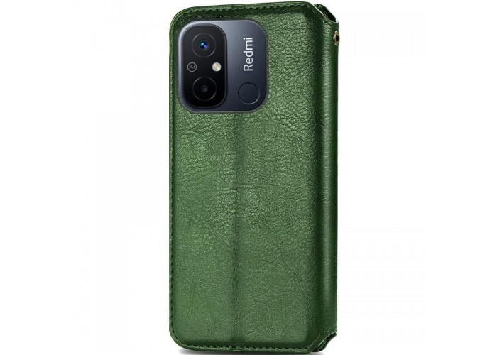 Шкіряний чохол-книжка GETMAN Cubic (PU) для Xiaomi Redmi 12C