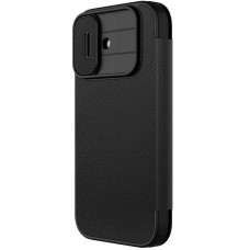 Шкіряний чохол-книжка Nillkin Qin Pro Camshield для Apple iPhone 17 (6.3")  Black - 00000081512_1