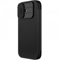 Шкіряний чохол-книжка Nillkin Qin Pro Camshield для Apple iPhone 17 (6.3")  Black - 00000081512_1