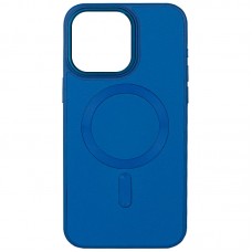 Шкіряний чохол Bonbon Leather Metal Style with MagSafe для Apple iPhone 15 Plus (6.7")  Синій / Indigo - 00000069529_7