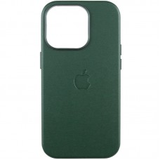 Шкіряний чохол Leather Case (AAA) with MagSafe and Animation для Apple iPhone 16 Pro Max (6.9")  Green - 00000075712_4