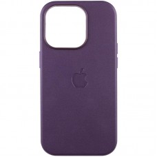 Шкіряний чохол Leather Case (AAA) with MagSafe and Animation для Apple iPhone 16 Pro Max (6.9")  Dark Purple - 00000075712_3