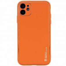 Шкіряний чохол Xshield для Apple iPhone 12 (6.1")  Помаранчевий / Apricot - 00000039913_4