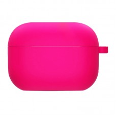 Силіконовий футляр з мікрофіброю для навушників Airpods Pro 2 / Pro  Рожевий / Barbie pink - 00000057648_16