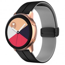 Силіконовий ремінець Classy для Smart Watch 20mm  Black / Grey - 00000068677_11