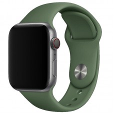 Силіконовий ремінець для Apple Watch 38/40/41/42mm(ser.10)  Зелений / Army green - 00000012739_55