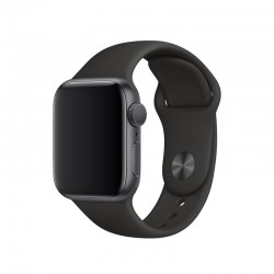 Силіконовий ремінець для Apple Watch 42(ser.1-3)/44/45/46/49mm  Чорний / Black - 00000012738_7