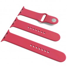 Силіконовий ремінець для Apple Watch Sport Band 42(ser.1-3)/44/45/46/49mm (S/M & M/L) 3pcs  Малиновий / Pomegranate - 00000034825_42
