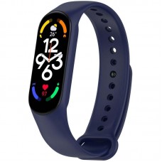 Силіконовий ремінець для Xiaomi Mi Band 7/6/5  Темно-синій / Midnight blue - 00000077052_19
