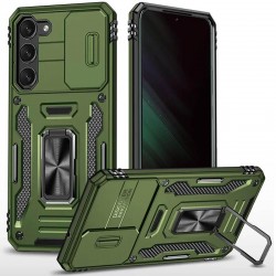 Ударостійкий чохол Camshield Army Ring для Samsung Galaxy S22+  Оливковий / Army Green - 00000068617_4