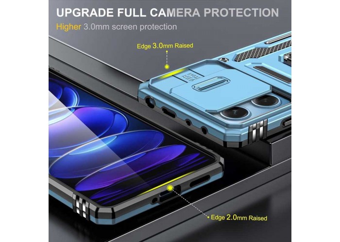 Ударостійкий чохол Camshield Army Ring для Xiaomi Redmi 12 / Poco M6 Pro 5G