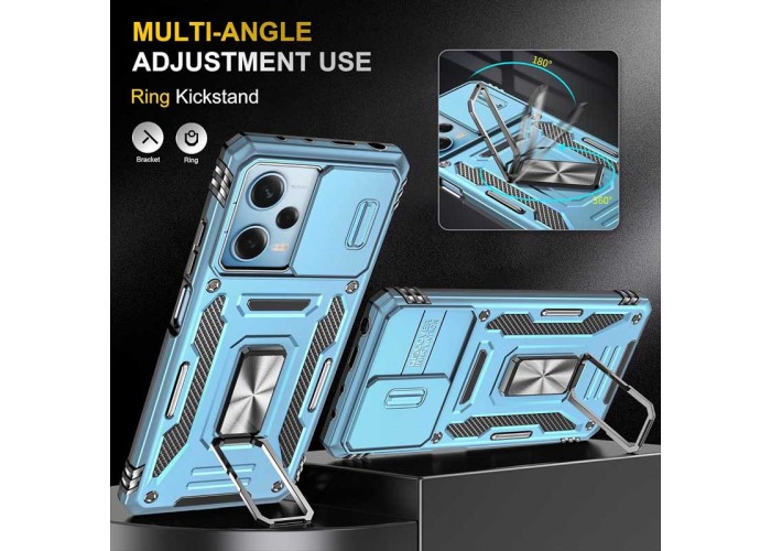 Ударостійкий чохол Camshield Army Ring для Xiaomi Redmi 12 / Poco M6 Pro 5G