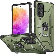 Ударостійкий чохол Pathfinder Ring для Samsung Galaxy A13 4G / A23 4G / M13 4G / M23 5G / A04s  Зелений / Army Green - 00000057423_2