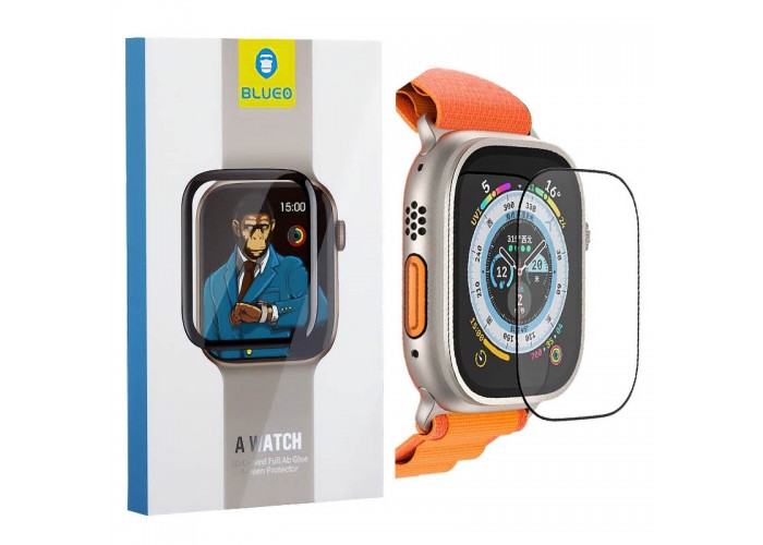 Захисне 2.5D скло Blueo Corning Gorilla Glass для Apple Watch Ultra 1/2/3 49mm