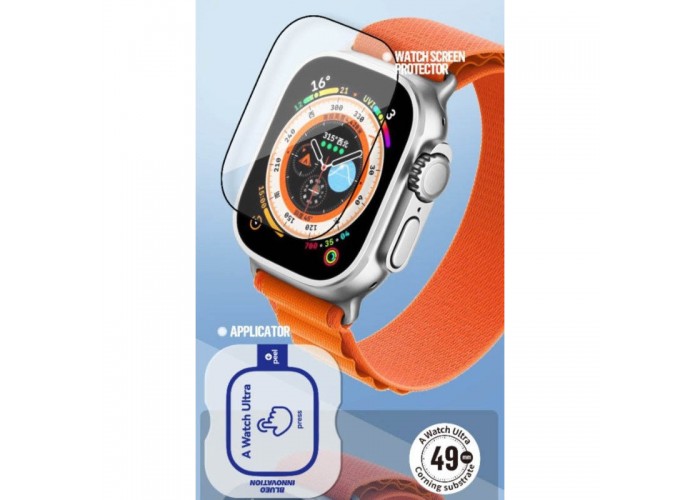 Захисне 2.5D скло Blueo Corning Gorilla Glass для Apple Watch Ultra 1/2/3 49mm