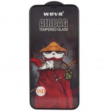 Захисне 2.5D скло Weva AirBag (тех.пак) для Apple iPhone 12 Pro / 12 (6.1")  Чорний - 00000065079_1