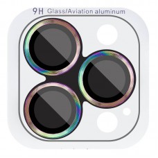 Захисне скло Metal Classic на камеру (у упак.) для Apple iPhone 16 Pro (6.3") / 16 Pro Max (6.9")  Бузковий / Rainbow - 00000074638_6