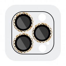 Захисне скло Metal Shine на камеру (у упак.) для Apple iPhone 15 Pro (6.1") / 15 Pro Max (6.7")  Золотий / Gold - 00000065696_3