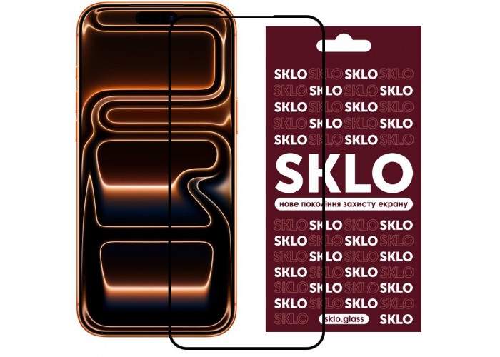 Захисне скло SKLO 3D для Apple iPhone 17 Pro Max (6.9