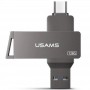 Флеш накопитель USAMS US-ZB201 Type-C+ USB3.0 Rotatable High Speed Flash Drive 128 Gb