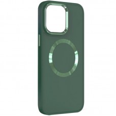 TPU чехол Bonbon Metal Style with MagSafe для Apple iPhone 11 (6.1")  Зеленый / Pine green - 00000064351_3