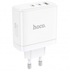 СЗУ Hoco N30 Glory PD65W (2Type-C/1USB)  White - 00000064610_1