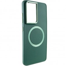 TPU чохол Bonbon Metal Style with MagSafe для Samsung Galaxy S22 Ultra  Зелений / Army Green - 00000065783_4
