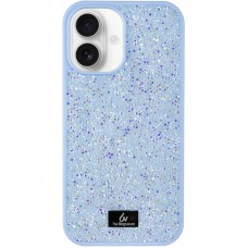 TPU чехол Bling World Rock Diamond для Apple iPhone 16 (6.1")  Голубой - 00000073625_10