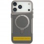 TPU+PC чохол Metal Buttons with MagSafe Carbon Ring для Apple iPhone 17 (6.3