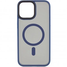 TPU+PC чохол Metal Buttons with MagSafe для Apple iPhone 15 Plus (6.7")  Синій - 00000065610_2