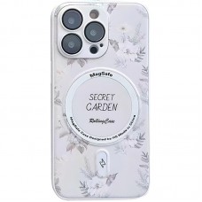 TPU+PC чохол Secret Garden with MagSafe для Apple iPhone 16 Pro Max (6.9")  White - 00000074300_5