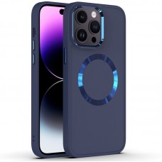 TPU чохол Bonbon Metal Style with MagSafe для Apple iPhone 12 Pro Max (6.7")  Синій / Cosmos Blue - 00000064353_8